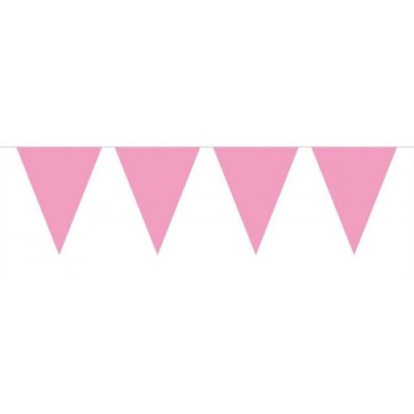 BABY PINK XL TRIANGLE BUNTING - 10M