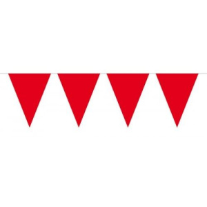 RED XL TRIANGLE BUNTING - 10M