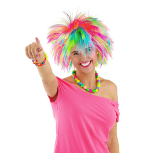 RAINBOW SPIKEY WIG