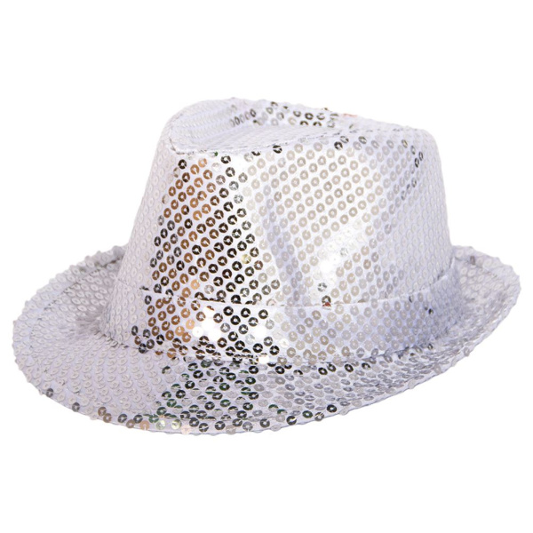 SILVER SEQUIN TRILBY