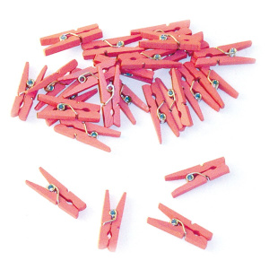 24 X PINK DECORATIVE PEGS