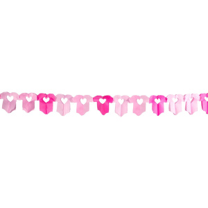 BABY GIRL/PINK PAPER GARLAND - 6M