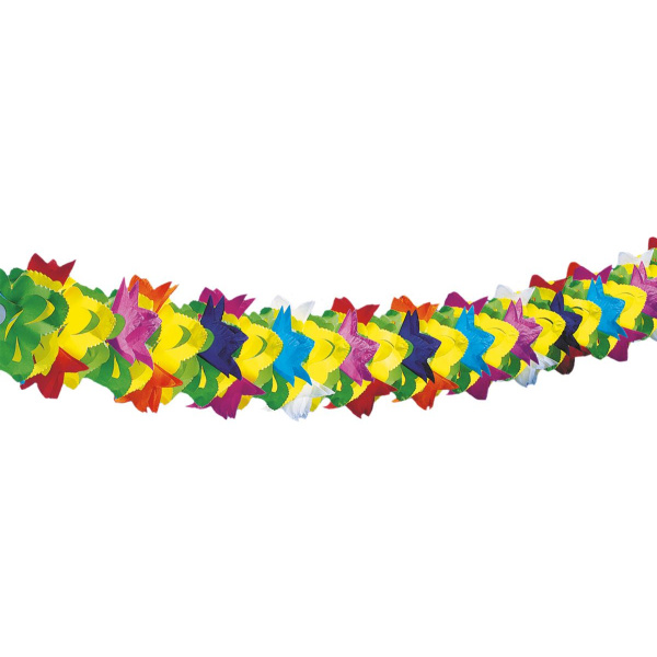 MULTICOLOURED MAUI PAPER GARLAND - 6M