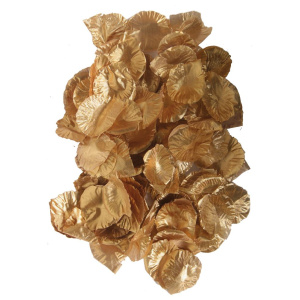 144 X GOLD ROSE PETAL CONFETTI