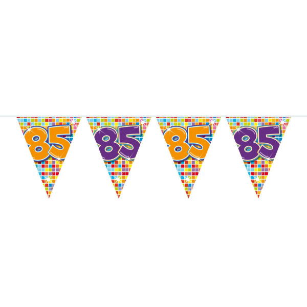 85TH DISCO THEME TRIANGLE BUNTING - 6M