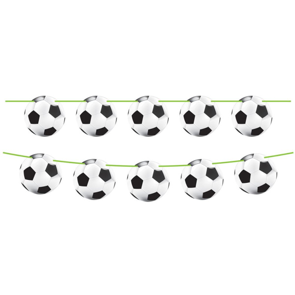 FOOTBALL ROUND BUNTING - 10M