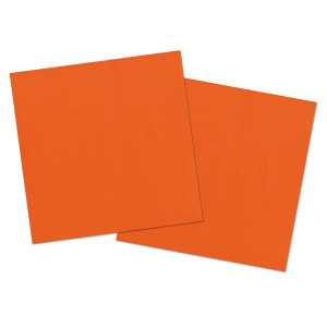 20 X ORANGE NAPKINS - 33CM