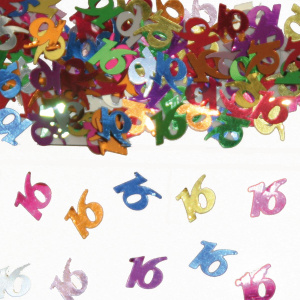 14G X NUMBER 16 TABLE CONFETTI