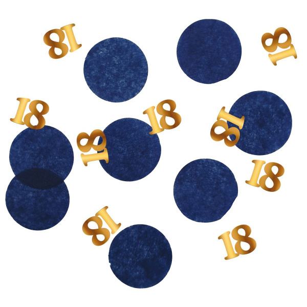 18TH BIRTHDAY TRUE BLUE TABLE CONFETTI - 25G