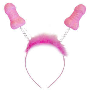 PENIS HEADBAND BOPPERS WITH FUR HEN NIGHT