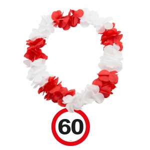 60TH BIRTHDAY HAWAIIAN LEI TRAFFIC SIGN