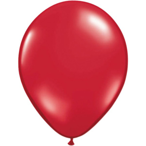 100 X RUBY RED BALLOONS - 30CM