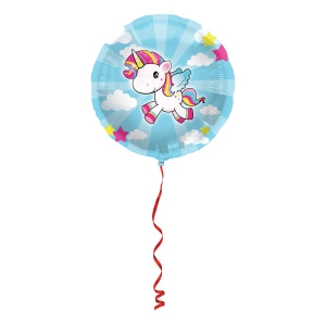 CARTOON UNICORN FOIL BALLOON - 45CM