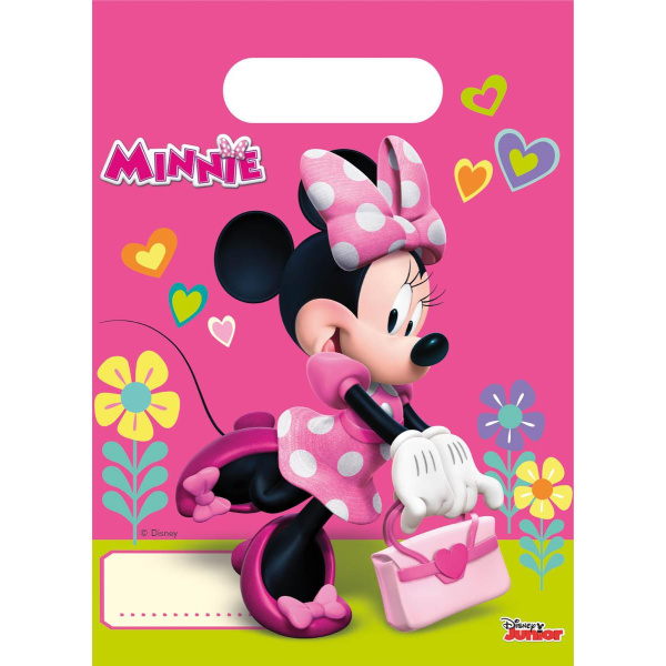 6 X DISNEY MINNIE MOUSE PARTY BAGS