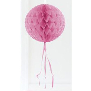 BABY PINK HANGING HONEYCOMB BALL - 30CM