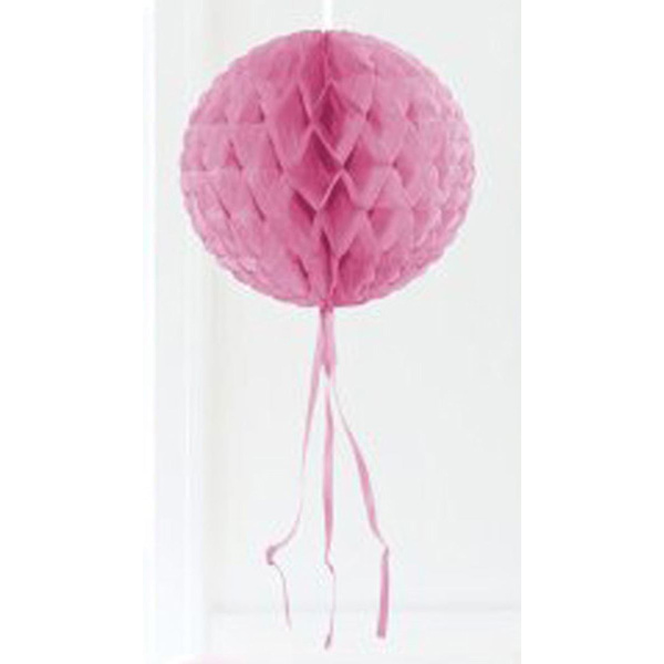 BABY PINK HANGING HONEYCOMB BALL - 30CM