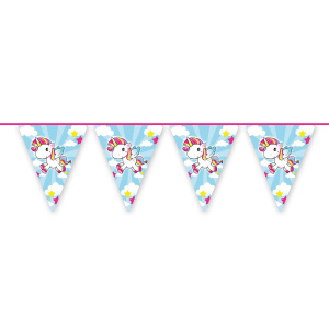 CARTOON UNICORN TRIANGLE BUNTING - 6M