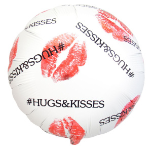 #HUGS&KISSES FOIL BALLOON - 45CM