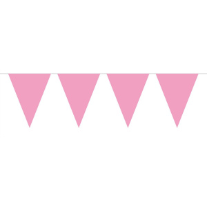 PINK TRIANGLE BUNTING 15 FLAGS - 10M