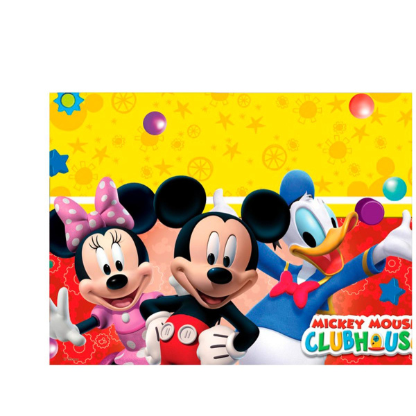 DISNEY MICKEY MOUSE CLUBHOUSE TABLE CLOTH - 120CM X 180CM