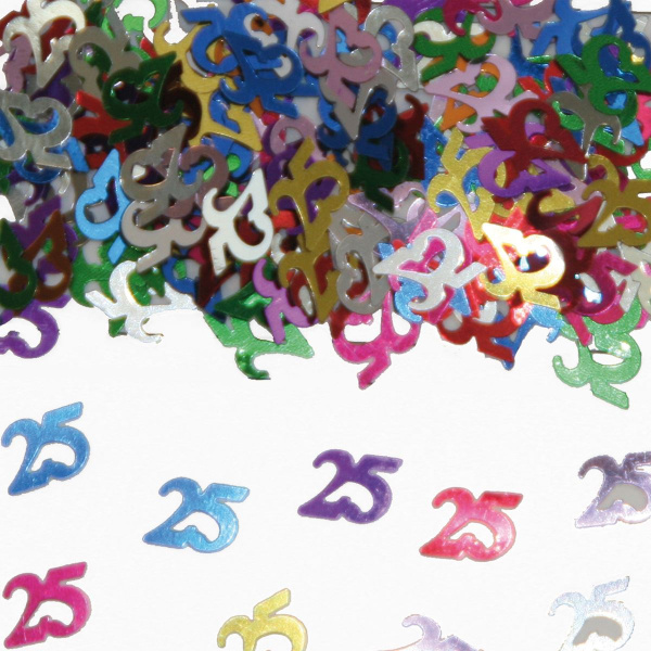 14G X NUMBER 25 TABLE CONFETTI