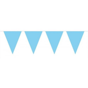 BABY BLUE XL TRIANGLE BUNTING - 10M