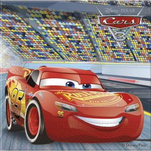 20 X DISNEY CARS 3 NAPKINS - 33CM