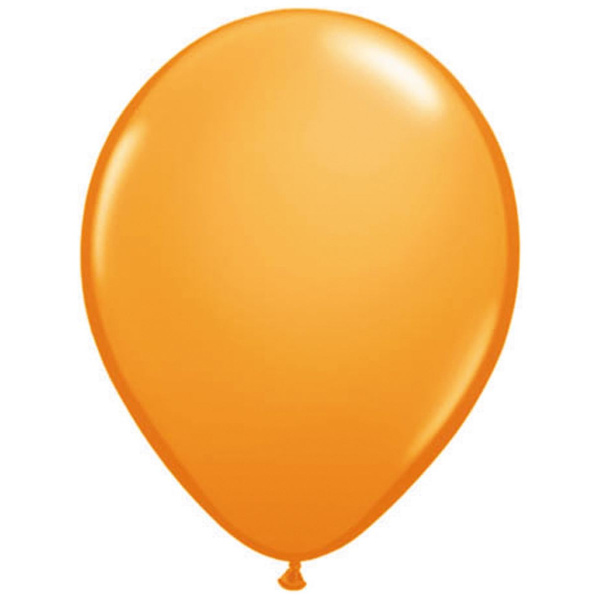 10 X ORANGE METALLIC BALLOONS - 30CM