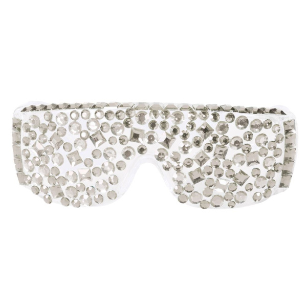 GLASSES SILVER DIAMOND POP STAR