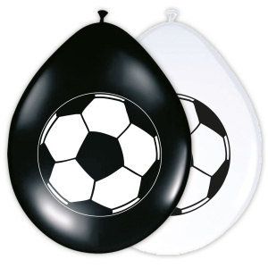 8 X FOOTBALL BALLOONS - 30CM