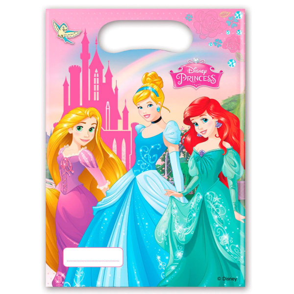 6 X DISNEY PRINCESSES PARTY BAGS