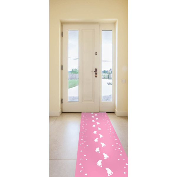 BABY SHOWER GIRL/PINK CARPET RUNNER - 2.5M