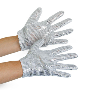 CHILDREN'S POP STAR SEQUINNED GLOVES