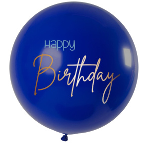 HAPPY BIRTHDAY TRUE BLUE XL BALLOON - 80CM