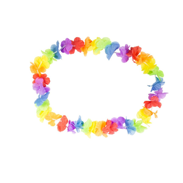 MULTICOLOURED HAWAIIAN FLOWER LEI