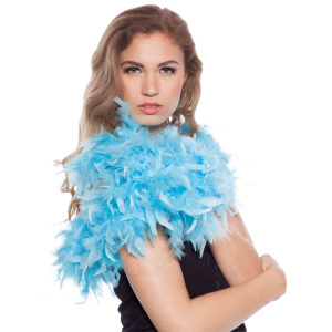 PREMIUM LIGHT BLUE FEATHER BOA - 1.8M