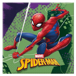 20 X MARVEL SPIDER-MAN PARTY NAPKINS - 33CM