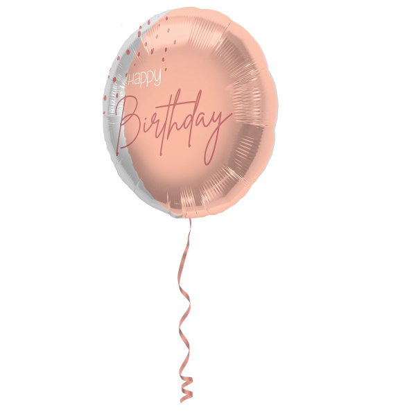 HAPPY BIRTHDAY LUSH BLUSH FOIL BALLOON - 45CM