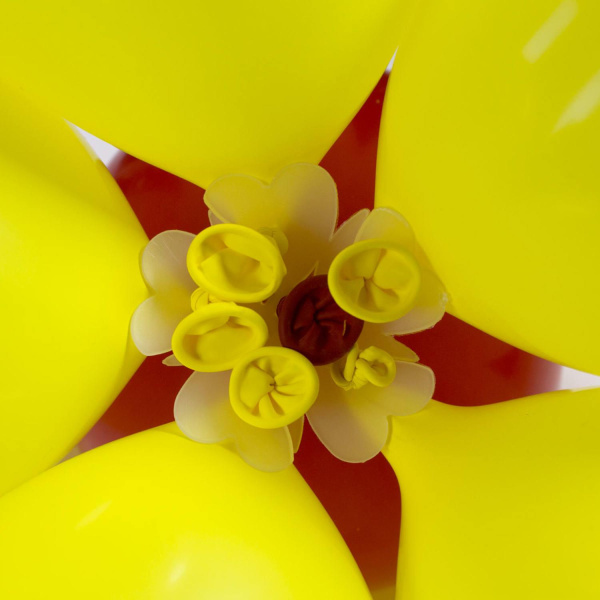 3 X TRANSPARENT BALLOON CLIPS FOR FLOWER