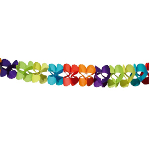 MULTICOLOURED CORAL PAPER GARLAND - 6M