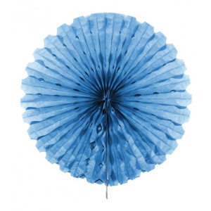 BABY BLUE HANGING HONEYCOMB FAN - 45CM