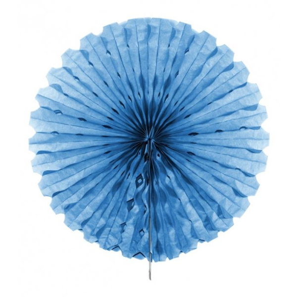 BABY BLUE HANGING HONEYCOMB FAN - 45CM