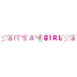 IT'S A GIRL! BABY SHOWER LETTER BANNER - 1.7M