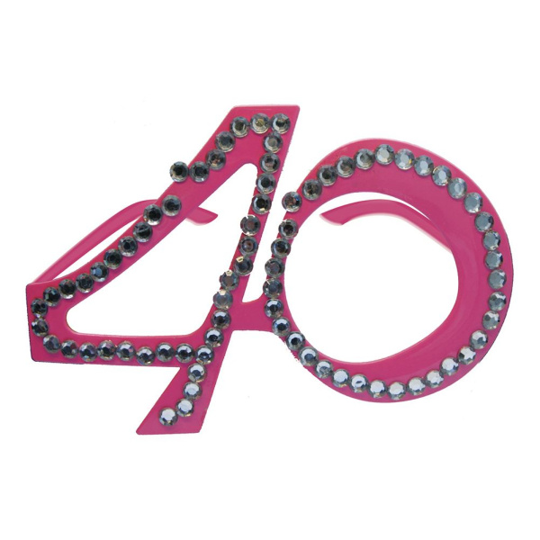 GLASSES 40TH AGE - PINK