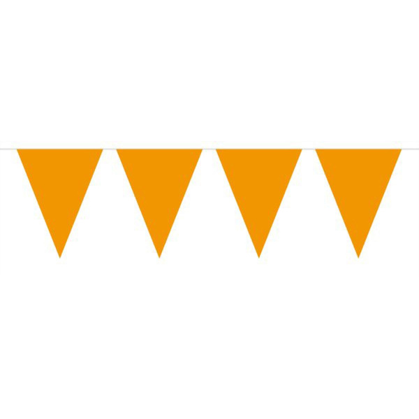 ORANGE MINI TRIANGLE BUNTING - 3M