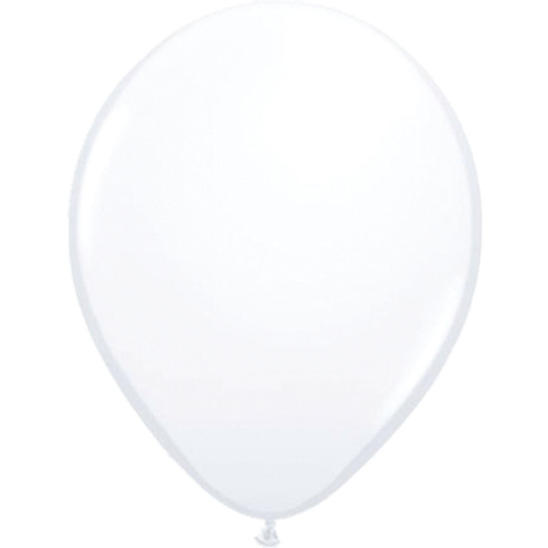 50 X WHITE BALLOONS - 30CM