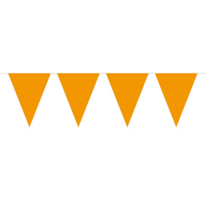 ORANGE TRIANGLE BUNTING 15 FLAGS - 10M