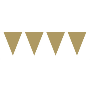 GOLD MINI TRIANGLE BUNTING - 3M