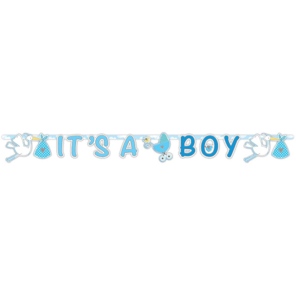 IT'S A BOY! BABY SHOWER LETTER BANNER - 1.7M