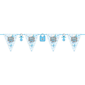 IT'S A BOY! BABY SHOWER TRIANGLE BUNTING - 6M